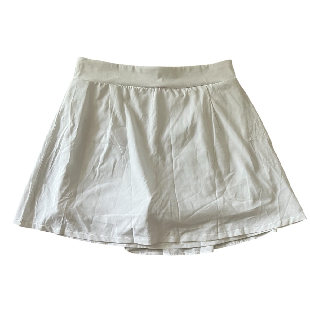 J. Crew White Pleated A-Line Mini Skirt for Athletic Occasions size m